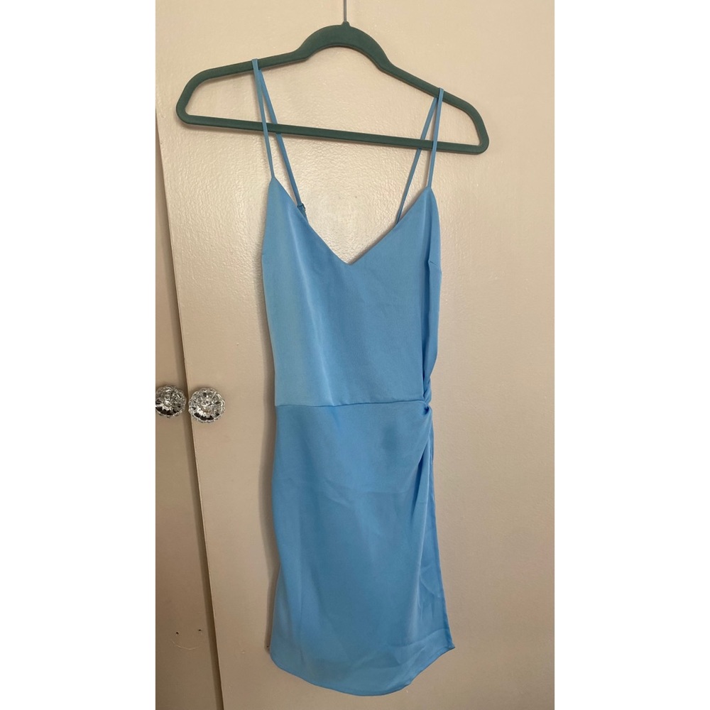 Blue mini dress from Revolve
